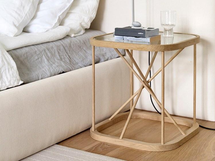 Woodnotes Сервисный столик из дерева и стекла sun-id-1383128 - Вид №1