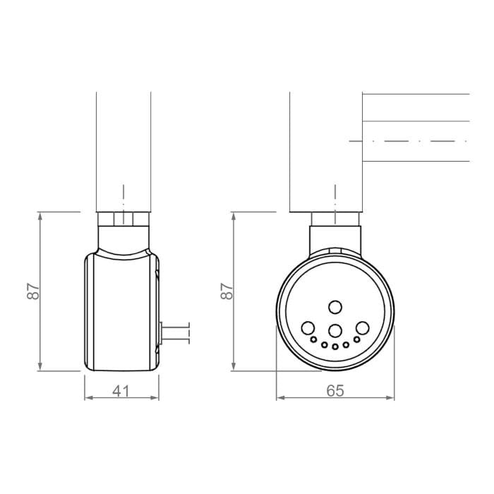 Настенный стальной электрический полотенцесушитель Ercos Опера ARCH-00081683 - Вид №6