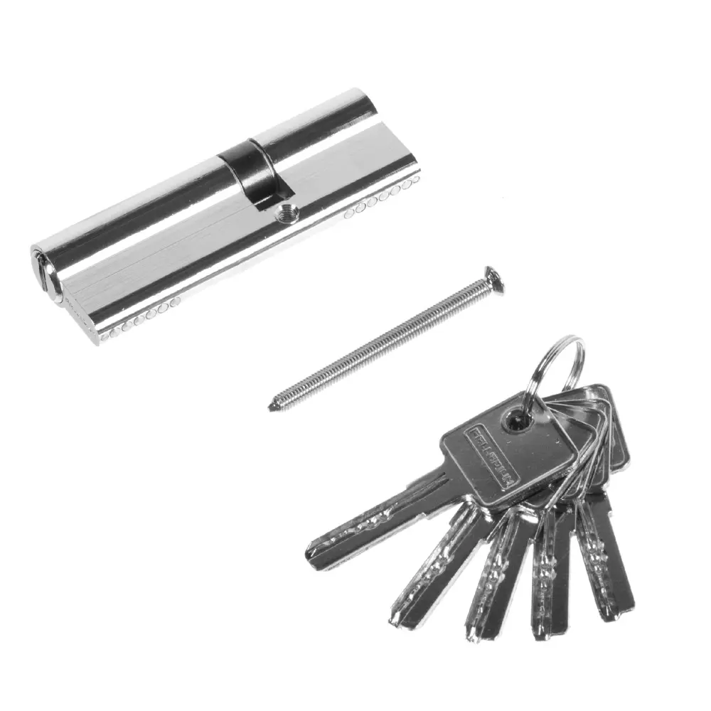 Цилиндр Palladium 90, 35x55 мм, ключ/ключ, цвет хром STLM-2174977 - Вид №1