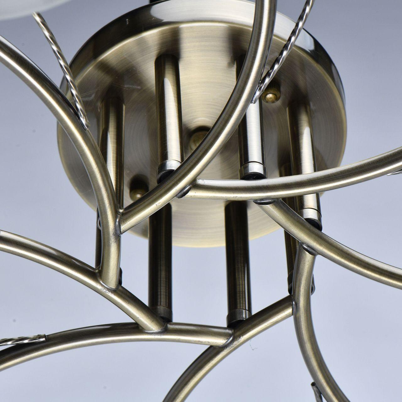 Потолочная люстра De Markt City Нежность 676013808 DE MARKT ДИЗАЙНЕРСКИЕ, НЕЖНОСТЬ 328382 Белый;бронза  - Вид №2