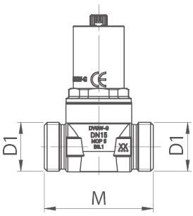 TECO Встроенный газовый запорный вентиль с рычагом K2 sun-id-1461825 - Вид №3