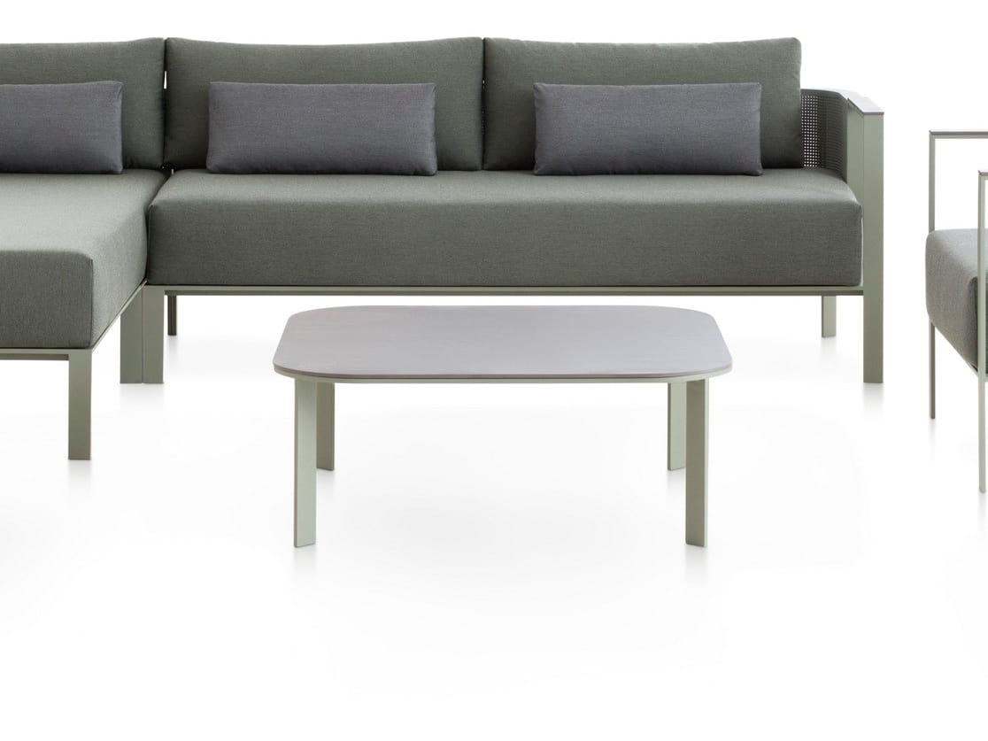 Термолаккированный алюминиевый квадратный садовый столик GANDIABLASCO Solanas ARCH-00085248 - Вид №1