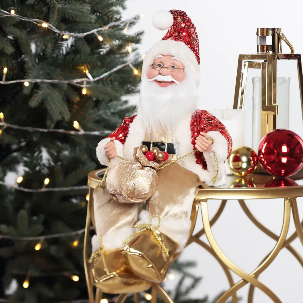 88449983 Игрушка Дед Мороз 34 см цвет красный STLM-1328481 Santreyd 