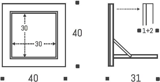 AMBIVALENZ Настенное зеркало для ванной Fläpps vanity mirror Fl160003 - Вид №3