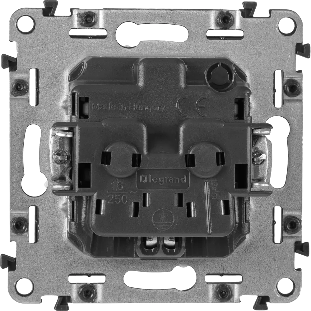 Розетка Legrand Valena Allure 2 контакта с заземлением цвет белый STLM-2147174 - Вид №3