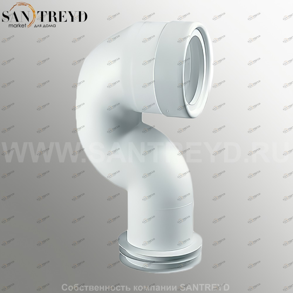 RICAMBI Дренажный соединитель S-образной формы для унитазов с системой PLUS LKRS Santreyd 