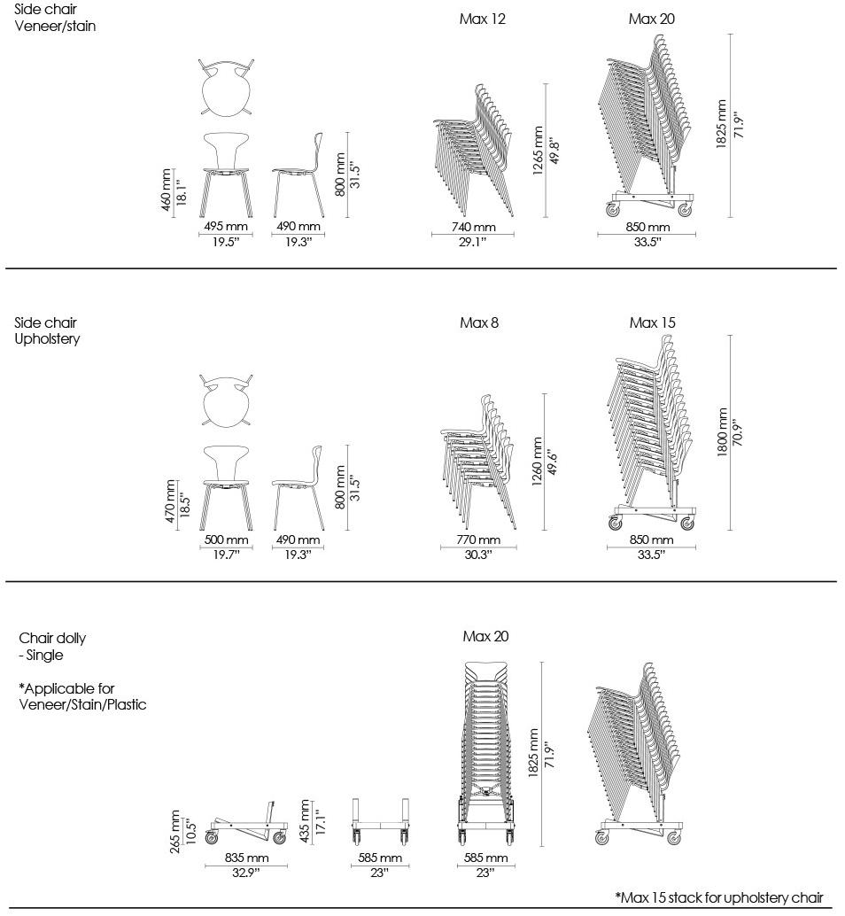 Howe Стул штабелируемый из фанерованной древесины Munkegaard chair sun-id-1399499 - Вид №8