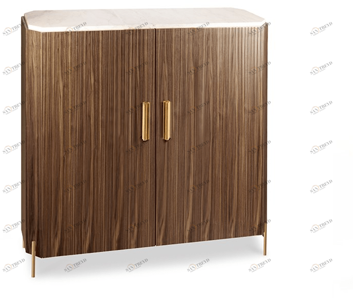 Mambo Unlimited Ideas Барная стойка Extremoz из дерева и мрамора Malcolm sun-id-1351410