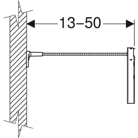 111.824.00.1 Анкер Geberit Duofix для крепления к стене, со свободной точкой крепления Geberit  - Вид №3
