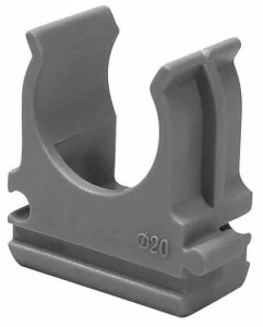 Крепеж - клипса для труб АБС-пластик D20мм