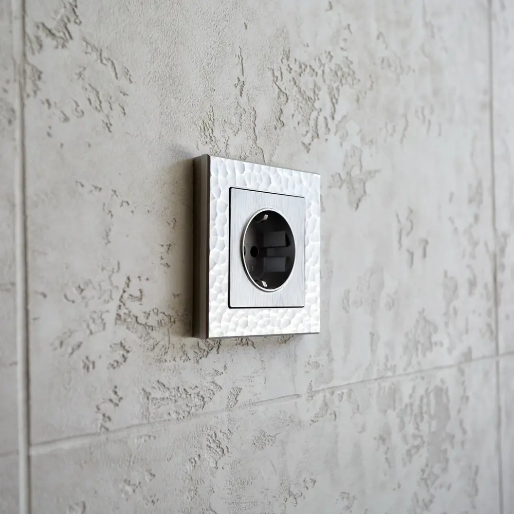 Рамка для розеток и выключателей Werkel Hammer W0012406 1 пост цвет серебряный STLM-2104418 - Вид №3