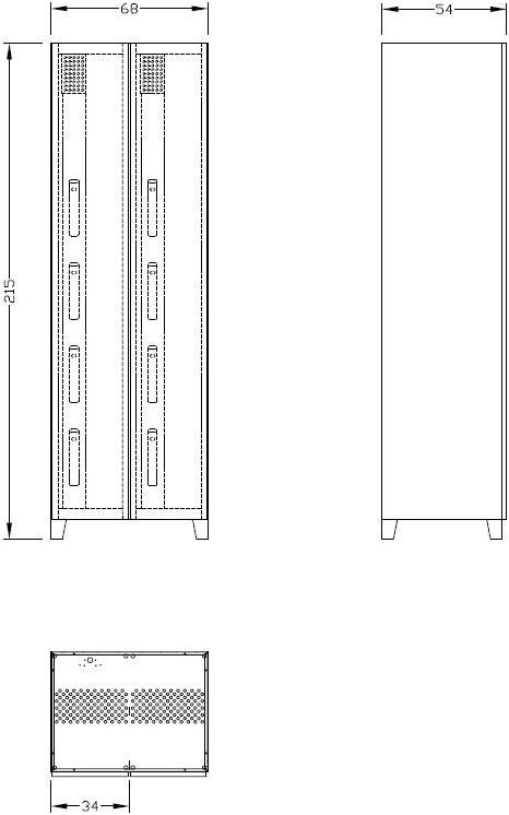 Euroform W Металлический шкаф  Combibox 45-c  - Вид №1