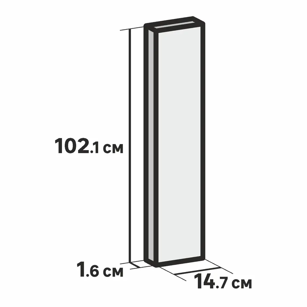 Фасад кухонного шкафа Аша 14.7x102.1 см KONSENSA ЛДСП цвет белый STLM-2008847 - Вид №14