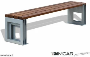 DIMCAR Металлическая скамейка в современном стиле без спинки Elite 355
