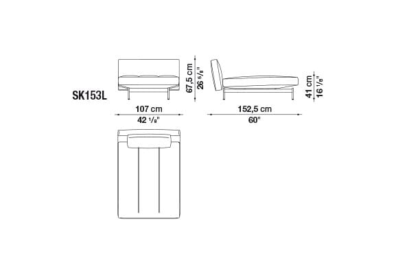 4-местный кожаный диван B&B Italia SAKé ARCH-00129422 - Вид №2