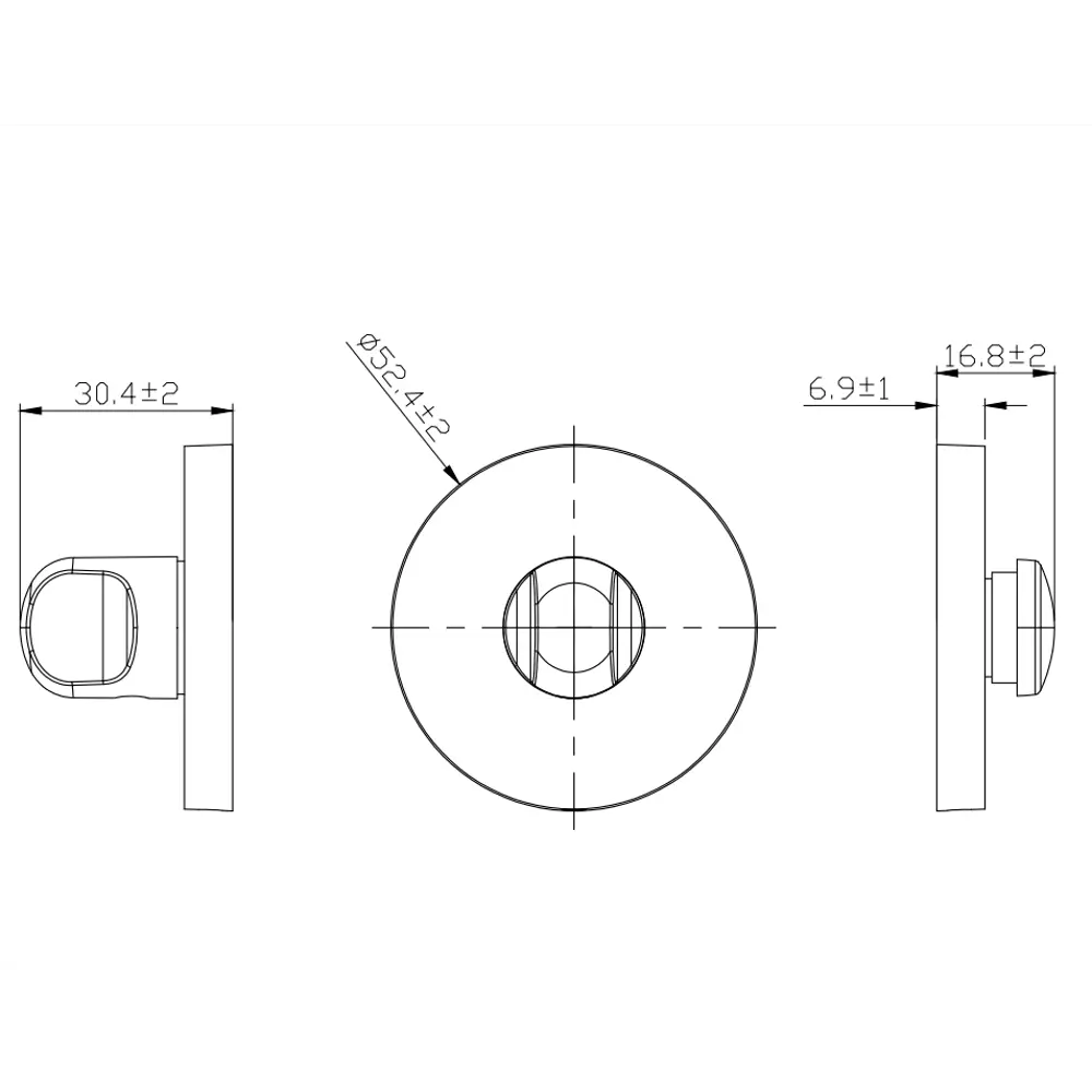 Фиксатор под ручку KREAFORTA ЦАМ цвет хром STLM-2202156 - Вид №4