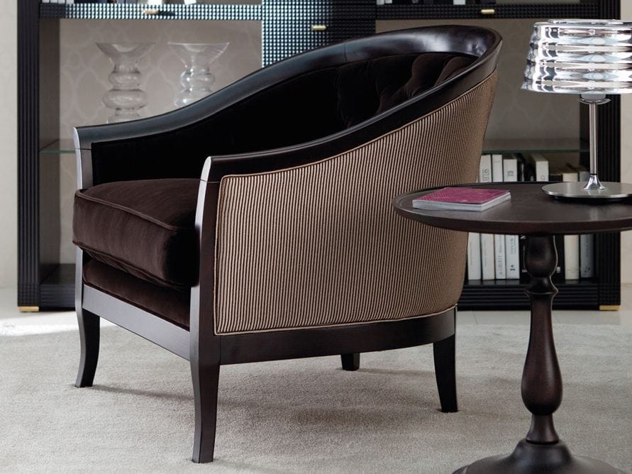 Тканевое кресло с подлокотниками OPERA CONTEMPORARY ARCH-00087096