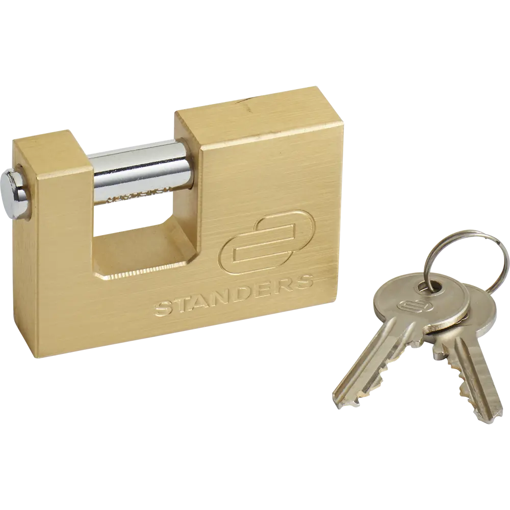 Замок гаражный Standers 75x50 мм, медь STLM-2115181 - Вид №1