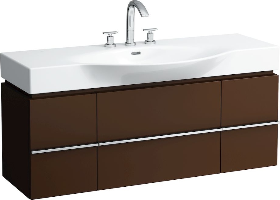 H4013020755191 Шкафчик под раковину, для раковин 811704, 812704, 2 выдвижных ящика с 2 дверцами, 2 стеклянные полки LAUFEN PRO - Вид №8