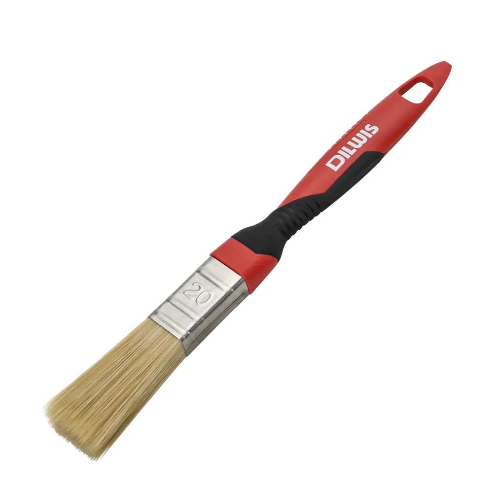 Кисть плоская для алкидных красок 20 мм DILWIS синтетическая щетина STLM-2015695