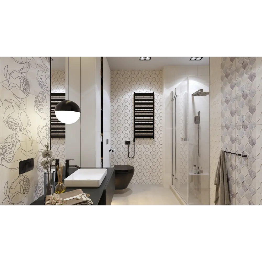 Плитка настенная Изольда 25x33 см 1.65 м² цвет светло-бежевый 82454915 STLM-2207190 Golden Tile - Вид №2