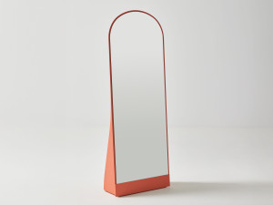 Алюминиевое напольное зеркало