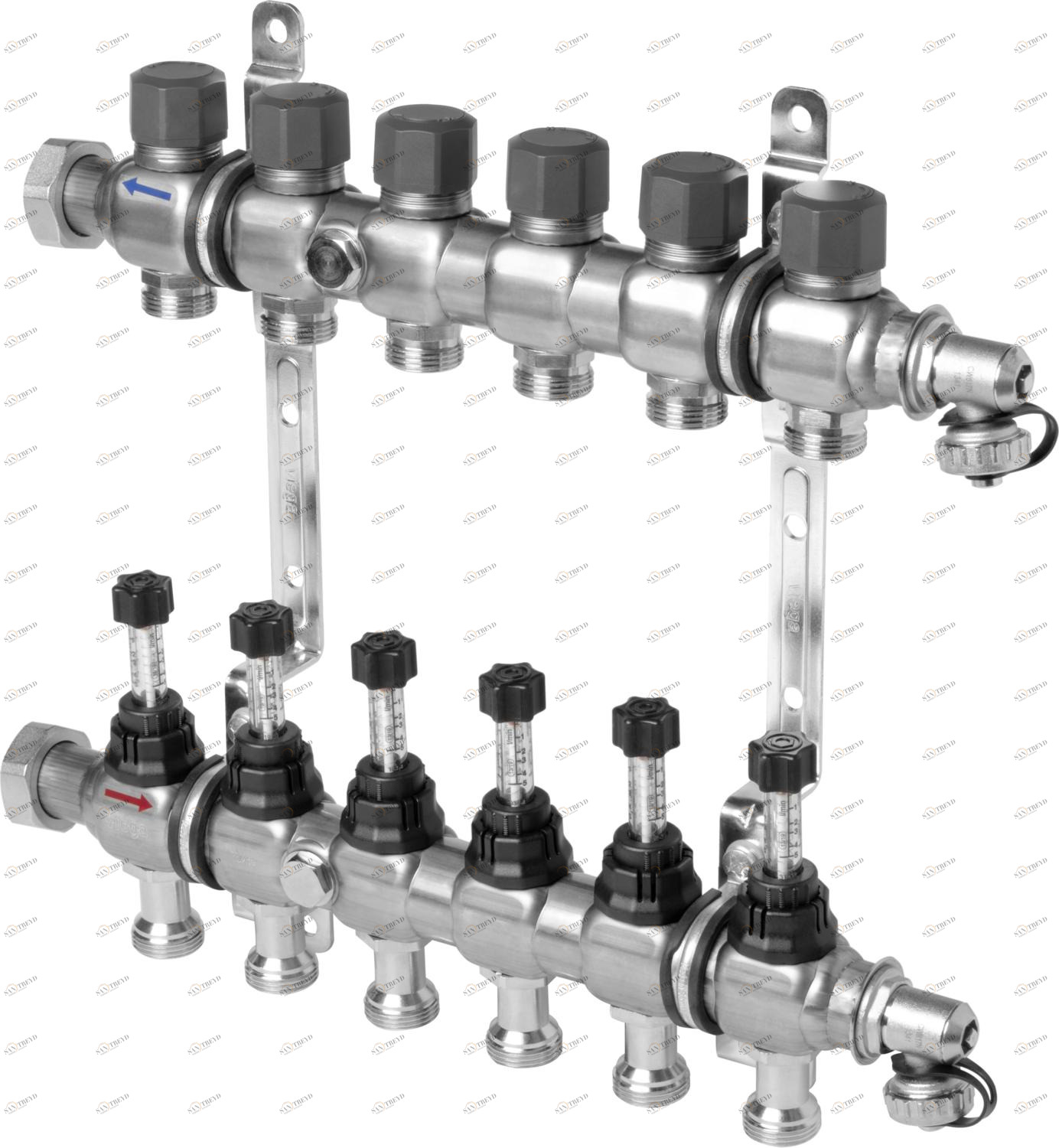 786 847 Модель 1010 Трубопроводные системы  Fonterra панельное отопление  Коллекторы  Нержавеющая сталь Santreyd 