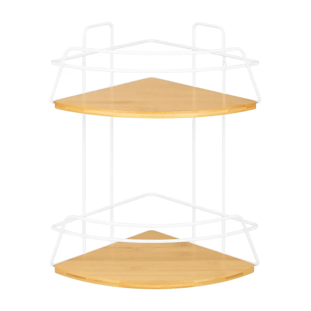 Полка угловая Модулус 22х22х37.4 см, цвет белый Santreyd Модулус Бамбук STLM-2042904