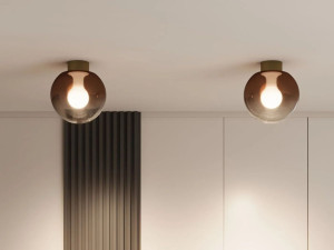 Потолочный светильник из дутого стекла