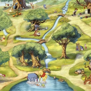 4-453-Hundertmorgenwald Фотообои Komar Disney 1.84х2.54 м