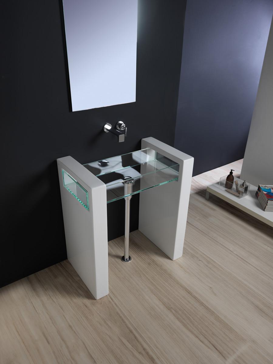 GLSCFS1 Консоль напольная одинарная для монтажа раковины GSG CERAMIC GLASS - Вид №1