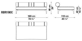B&B Italia Outdoor 2-местный тканевый садовый диван Ribes sun-id-1372306 - Вид №25