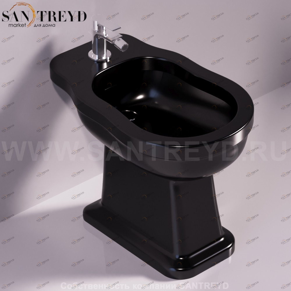 LO923NERO Биде напольное Londra Simas