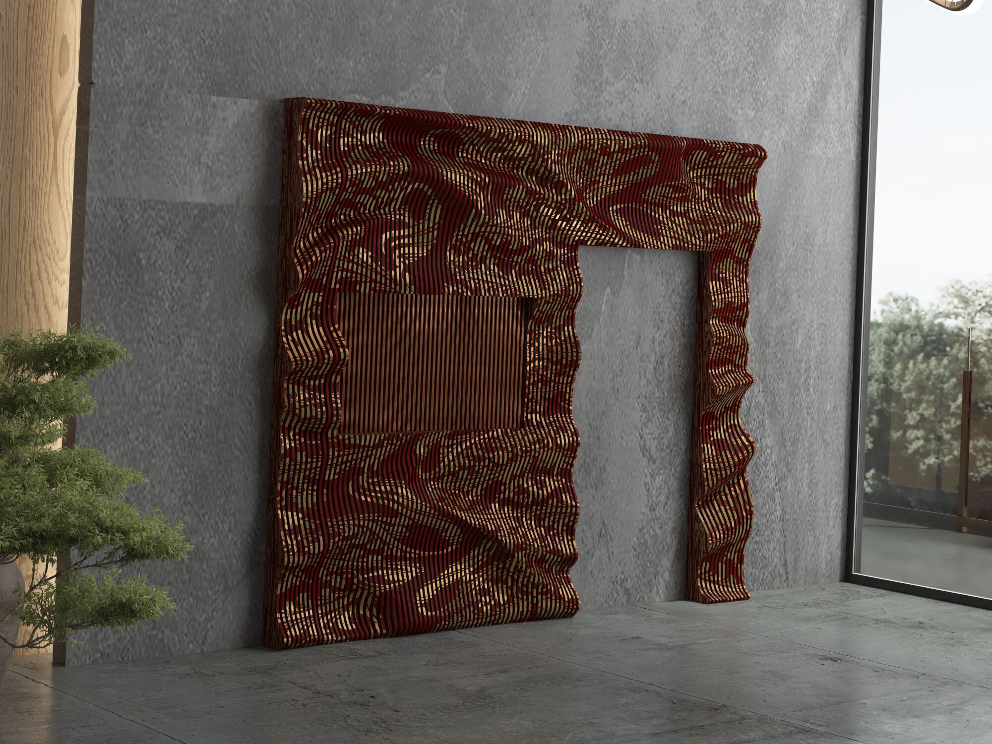 Параметрическая стеновая панель MYWOODREAM STRATUM ARCH-00073803 - Вид №3