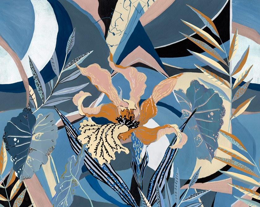 Wall&decò Огнеупорные обои с цветочными мотивами Contemporary wallpaper 2020 Wdop200 - Вид №1