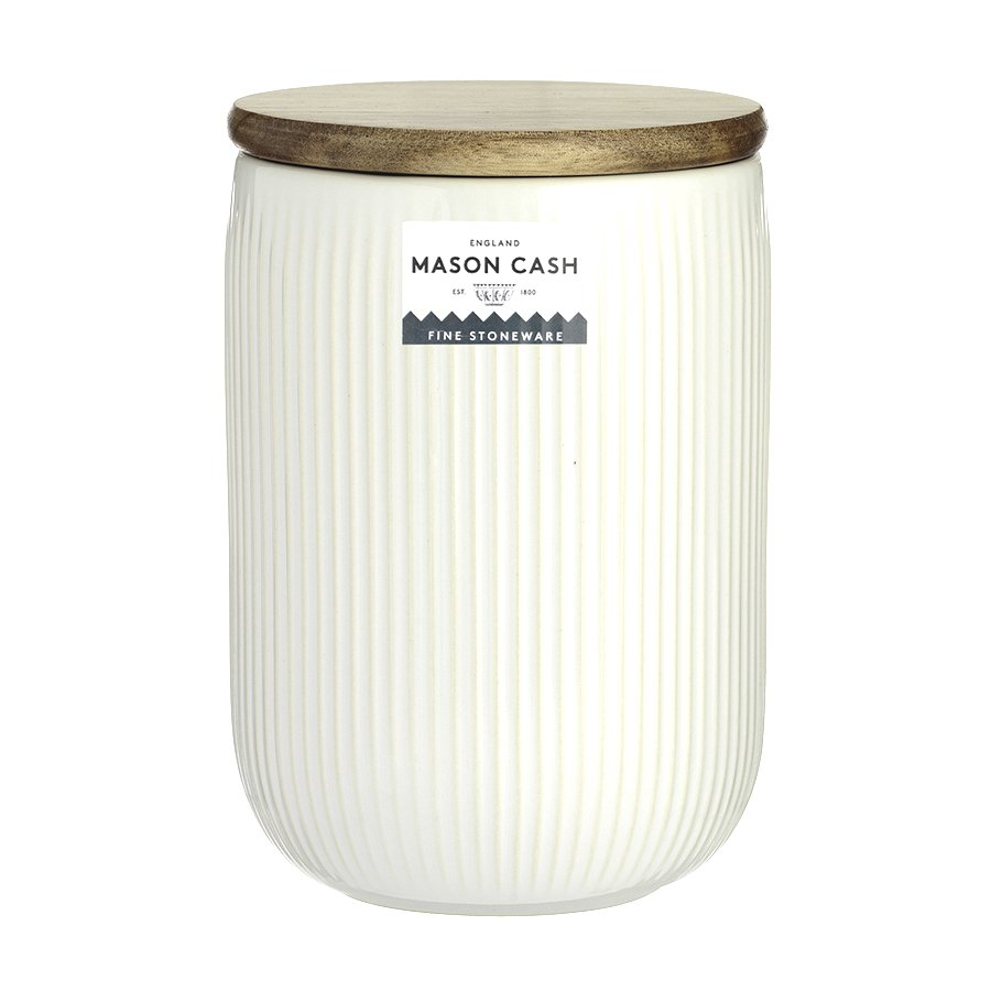 Банка с крышкой 15 см белая Linear MASON CASH  00-3871207 Белый  - Вид №3