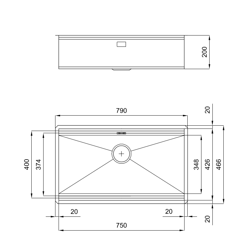 1034859 Мойка Milanello Gold Workstation 1034 859 Fosterspa  - Вид №1