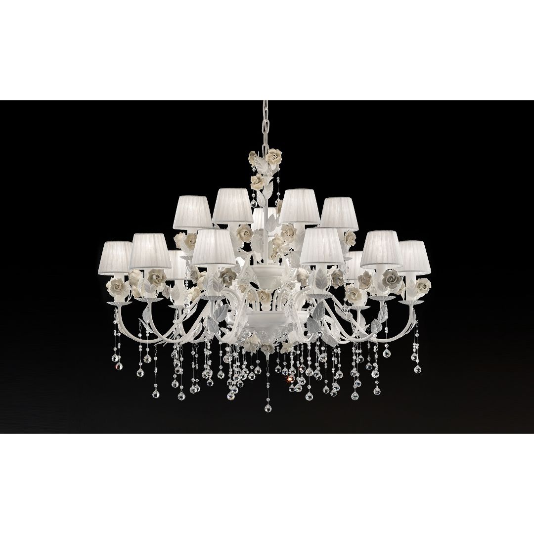 Masiero CERAMIC GARDEN 10+5 P01 большая люстра подвесная 106500 - Вид №1