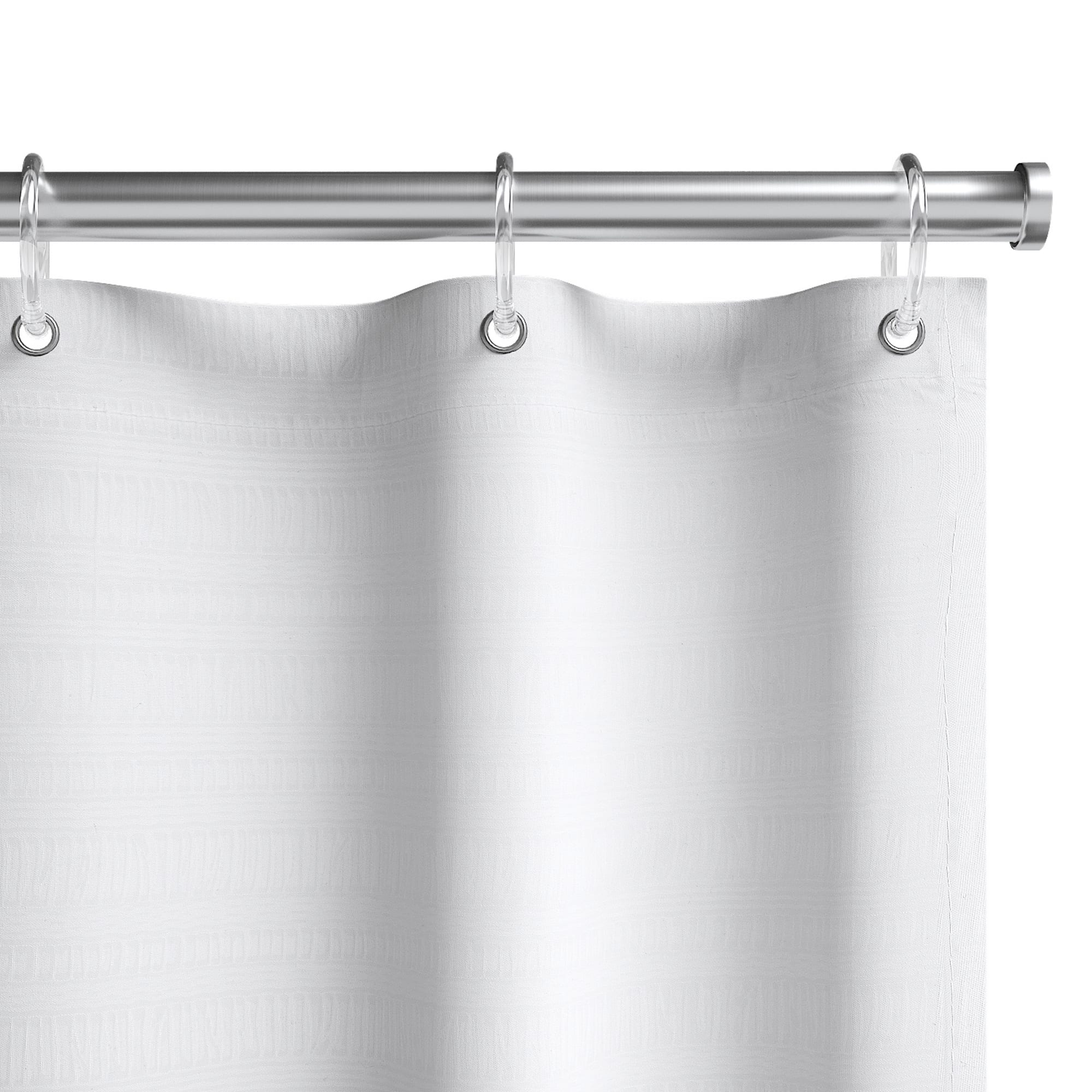 85200832 Шторка для ванной комнаты Lemer Elit 180x200 см полиэстер цвет белый нет Santreyd  - Вид №2