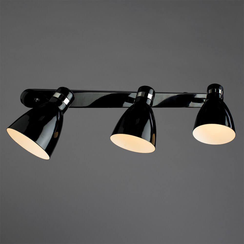 Спот настенный черный Arte Lamp 48 A5049PL-3BK ARTE LAMP 48 BLACK 00-3924010 Черный  - Вид №1