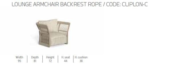 Кресло для сада с морской веревкой Talenti ARCH-00053483 - Вид №2