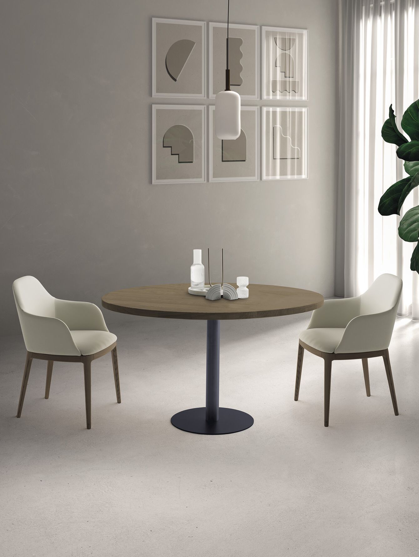 Круглая дубовая столешница Devina Nais Mini-Free ARCH-00085232 - Вид №3