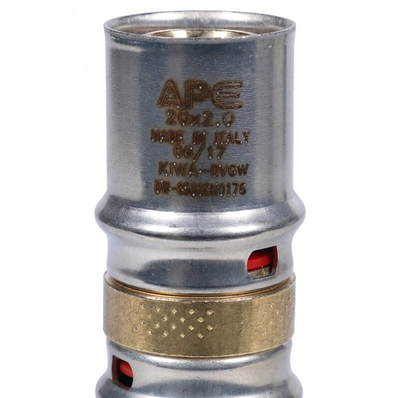 Муфта соединительная STOUT 20х2,0 мм под пресс SFP0003002020 - Вид №1