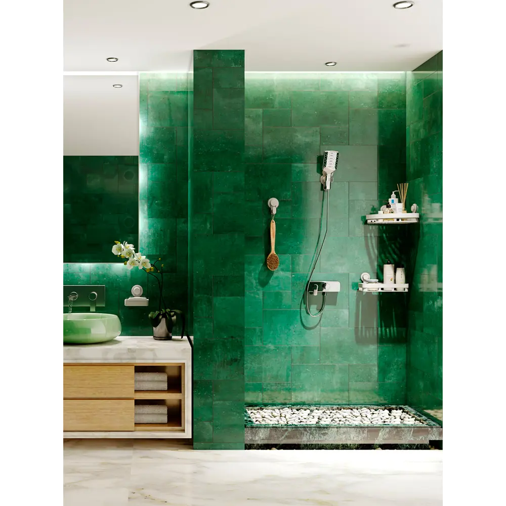 Полка 1-ярусная навес на присосках easy пластик белый Santreyd STLM-2075336 - Вид №7