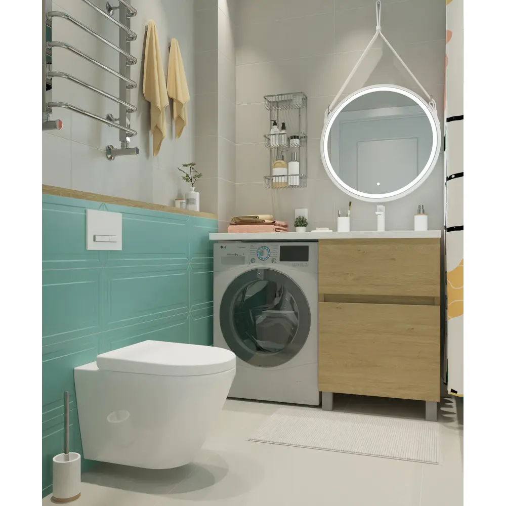 Плитка настенная Керамин Сонет 2С 25x75 см 1.69 м² матовая цвет зеленый STLM-2191028 - Вид №5