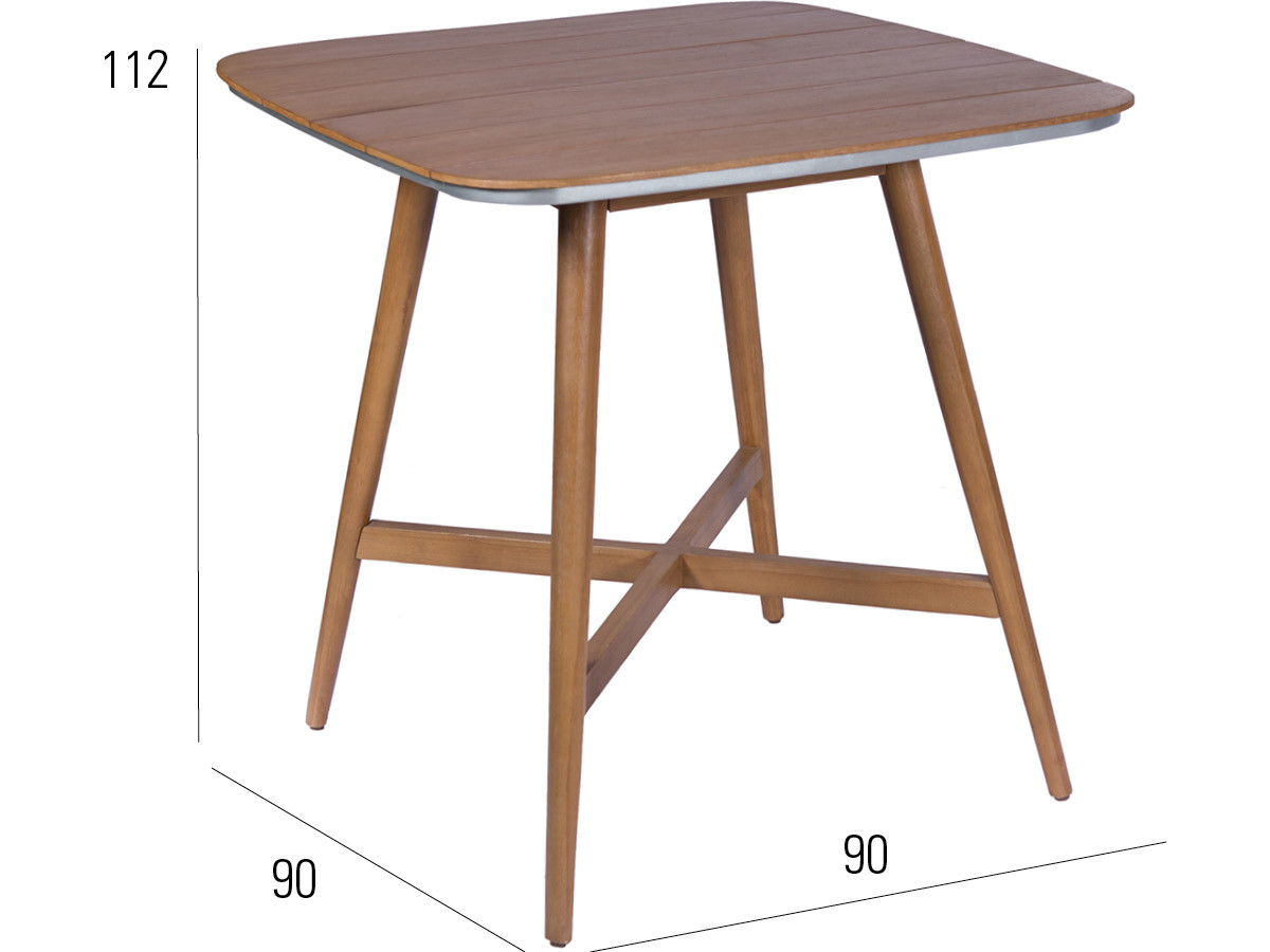 98.00.0705 Высокий обеденный барный гарнитур - twist natur / borneo - 4 барных стула Orlando + 1 барный стол Iconic Mbm  - Вид №4