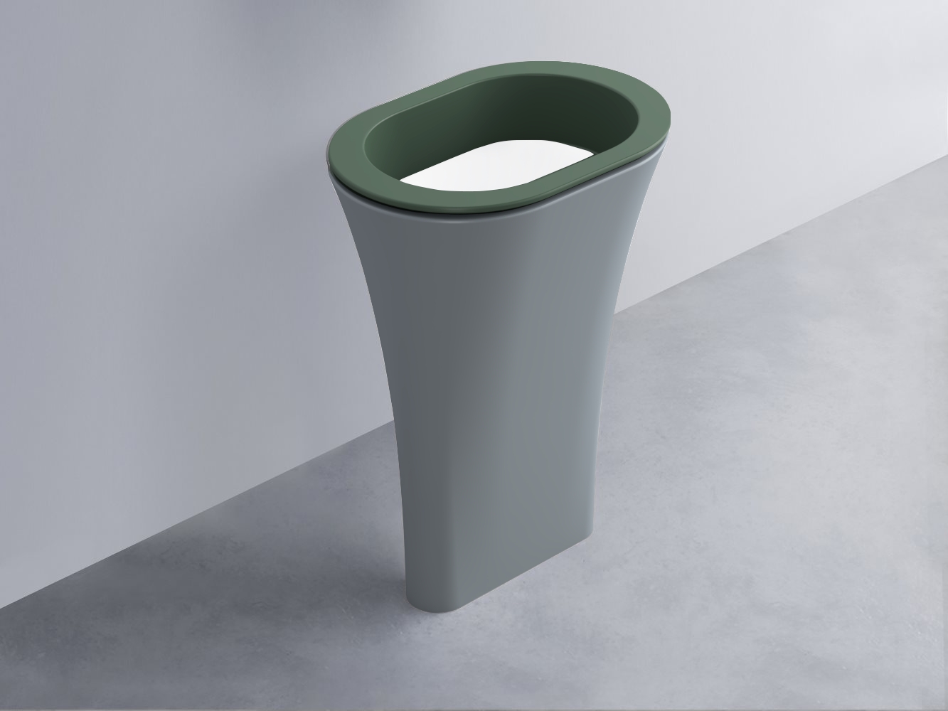 AMLA65-MU+AMPILO-BL+AMCOLO-BR Раковина Amedeo Ovale отдельностоящая cielo Enjoy + Amedeo Ceramica Cielo