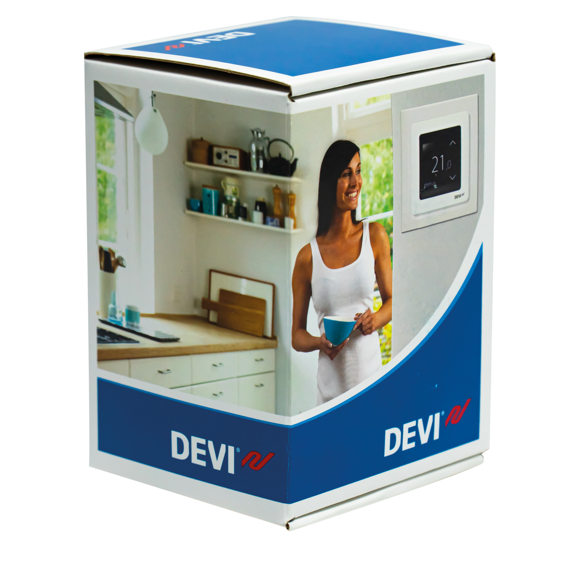 Danfoss DEVIreg™ Smart — программируемый терморегулятор для теплого пола с Wi-Fi DEVIreg Smart терморегулятор поляр-белый 140F1140  - Вид №6