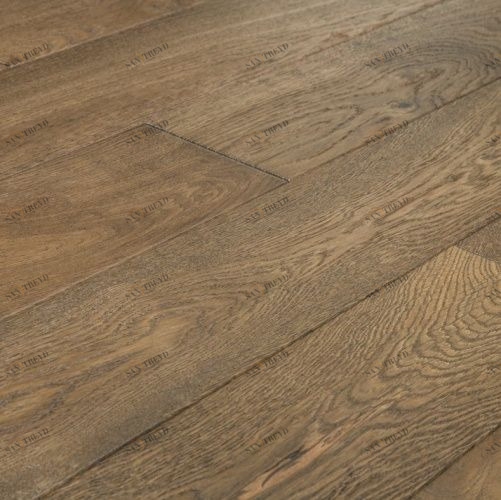 Массивная доска Amber Wood Smoked Дуб Кантри с брашью (Текстурированная) 300-1400х125 мм 2000300008