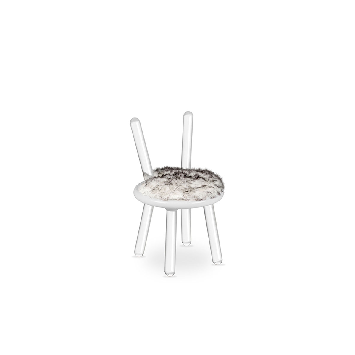 Сидячие места Illusion White Bear Stool Covethouse CIRCU  - Вид №1